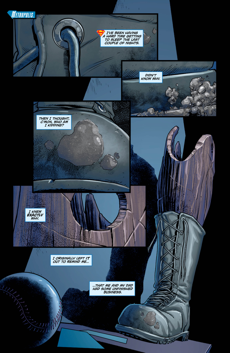 Illustration for article titled Father and son have unfinished dino-business in this Superman Special exclusive